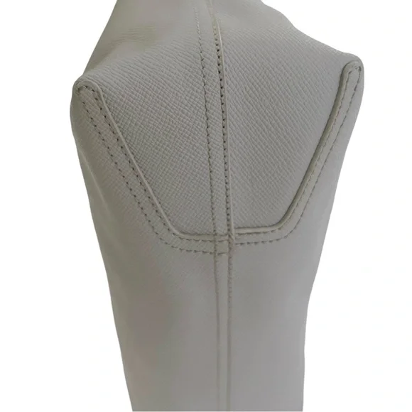 VINCE CAMUTO Leila Gray Driftwood Saffiano Leather Tote Bag - Picture 12 of 14